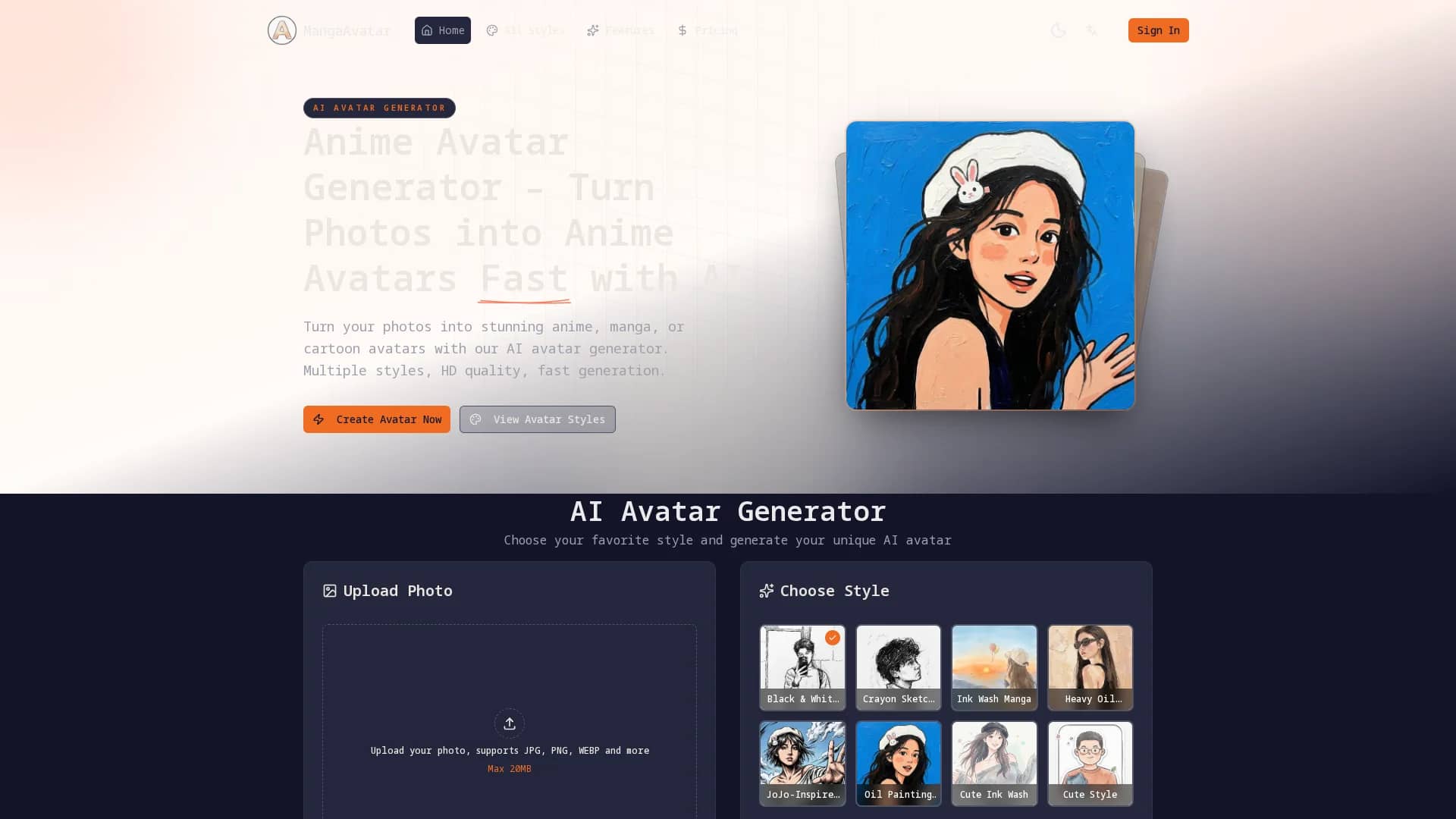 mangaavatar homepage