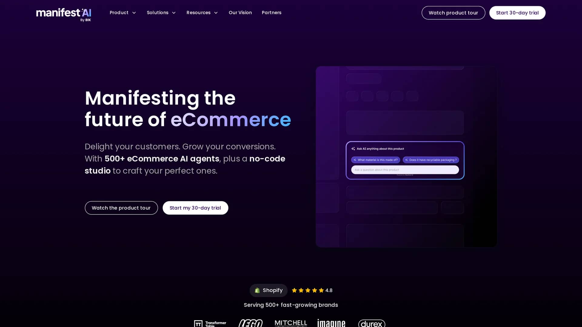 manifest-ai homepage
