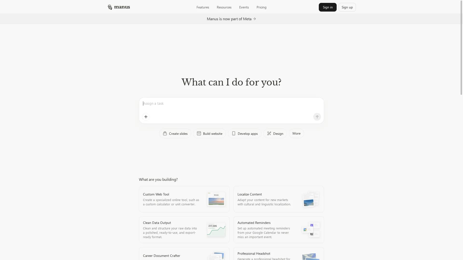 manus-im homepage