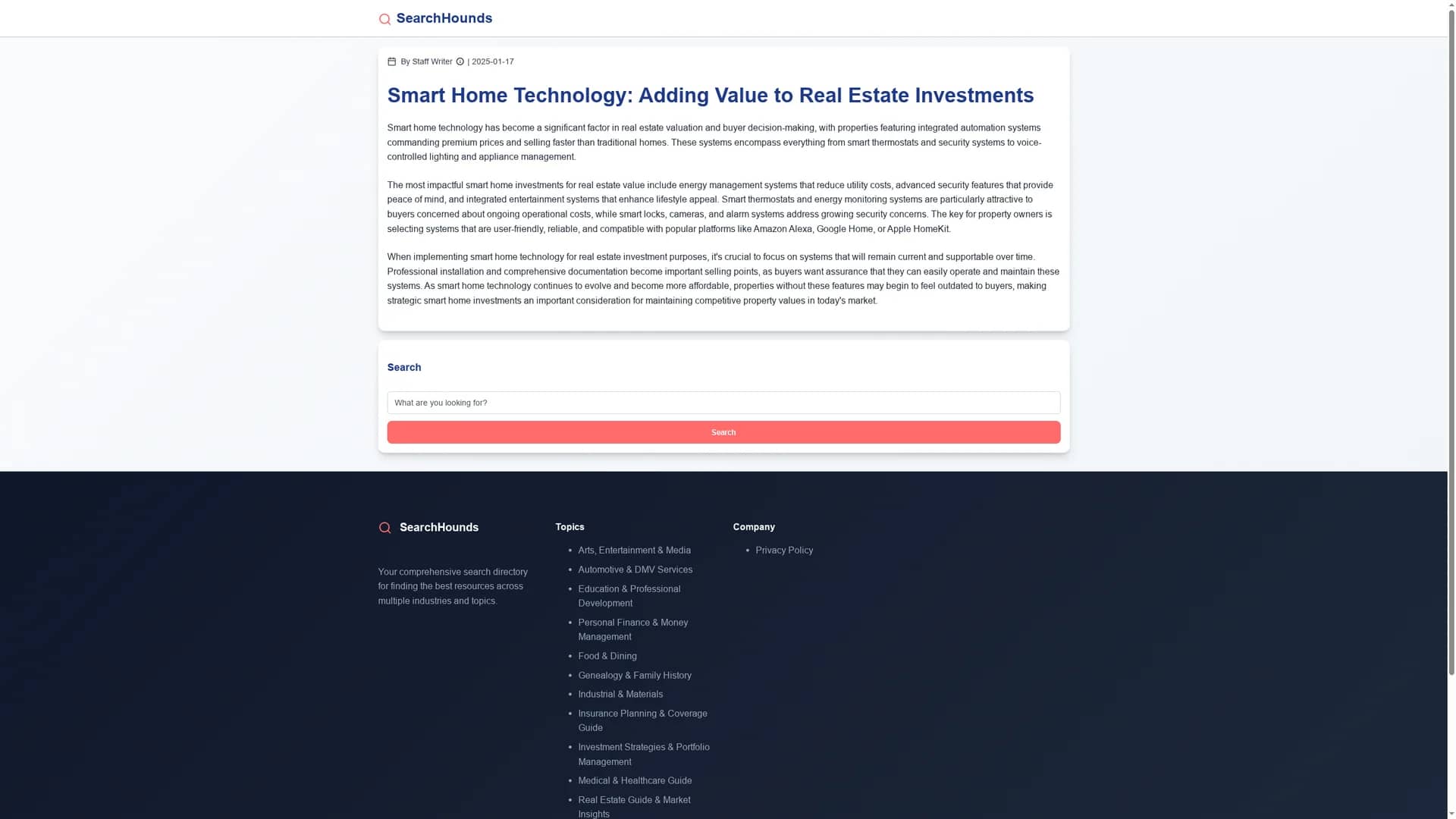 market-mapper homepage