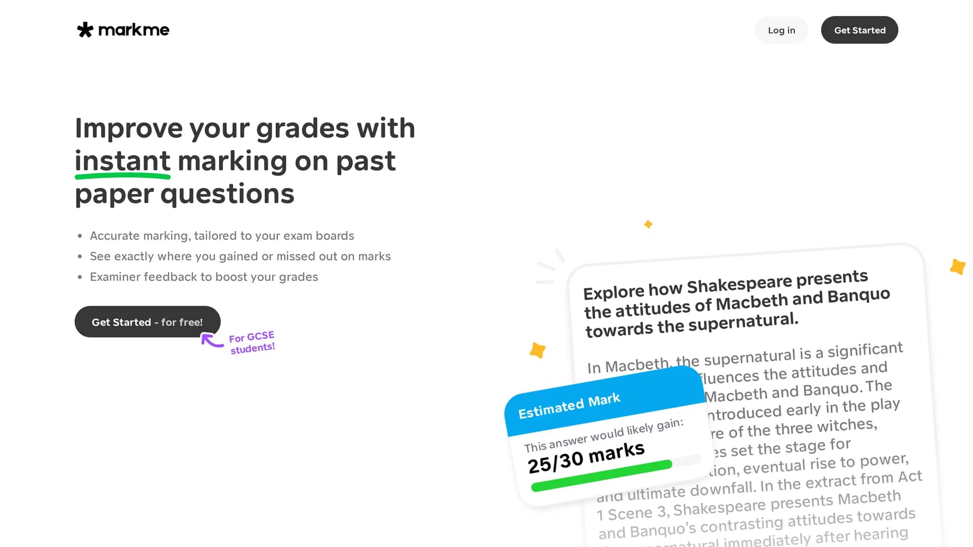 markme-ai homepage