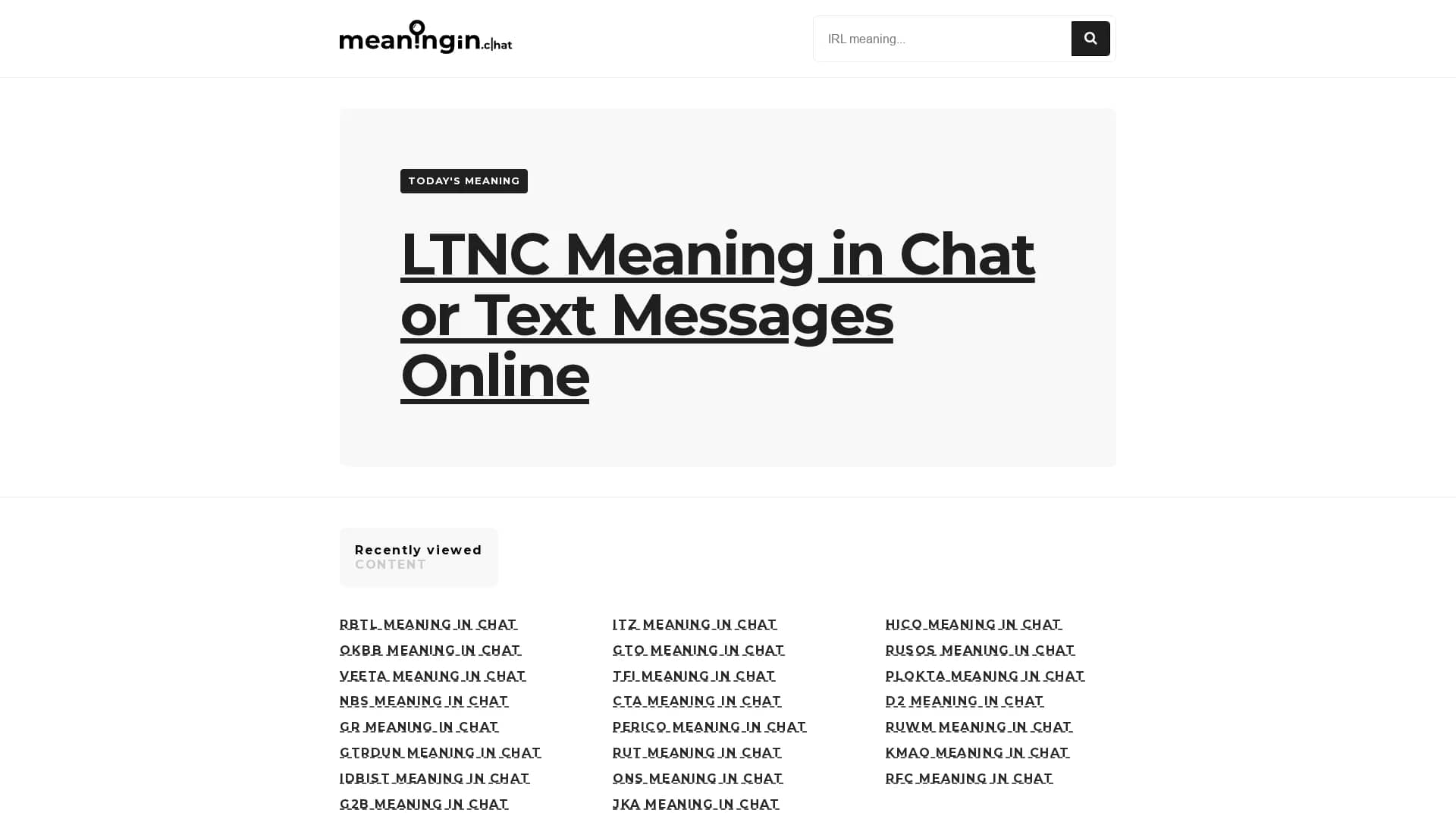 meaningin-chat homepage