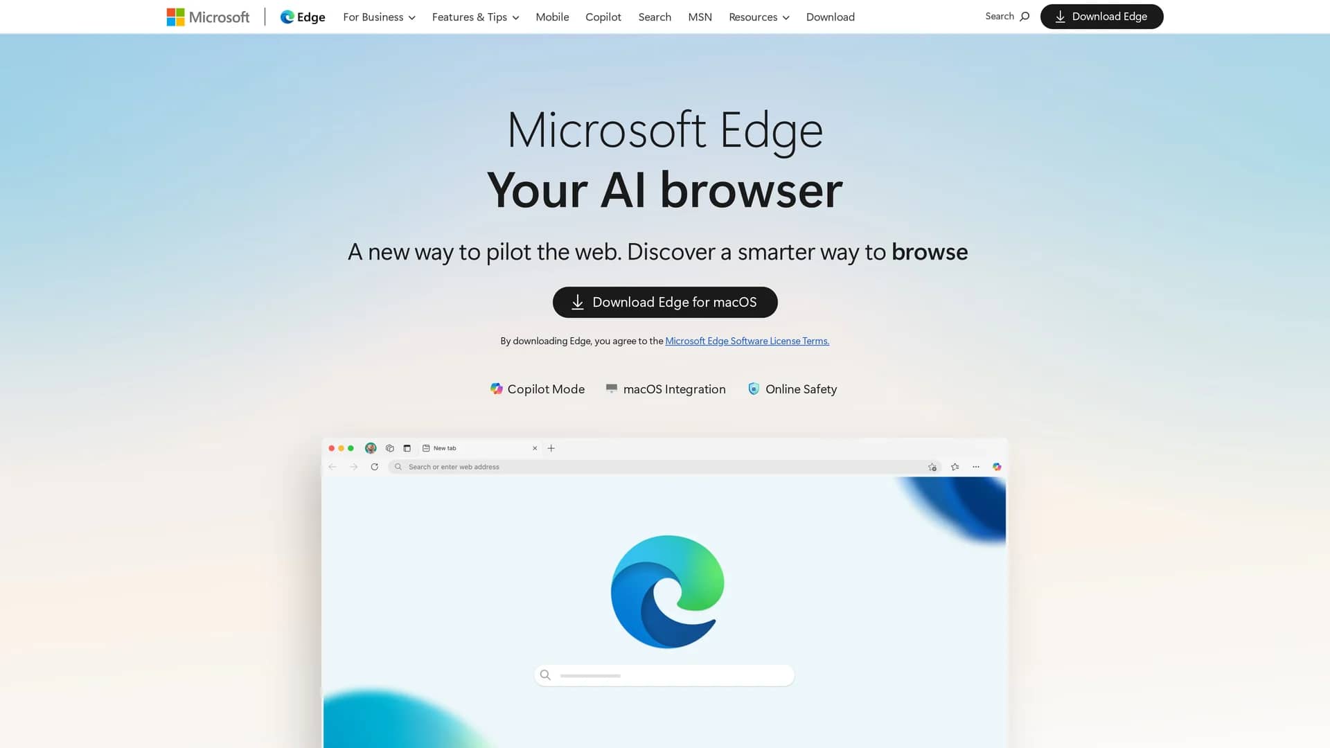 microsoft-edge-ai-browser homepage