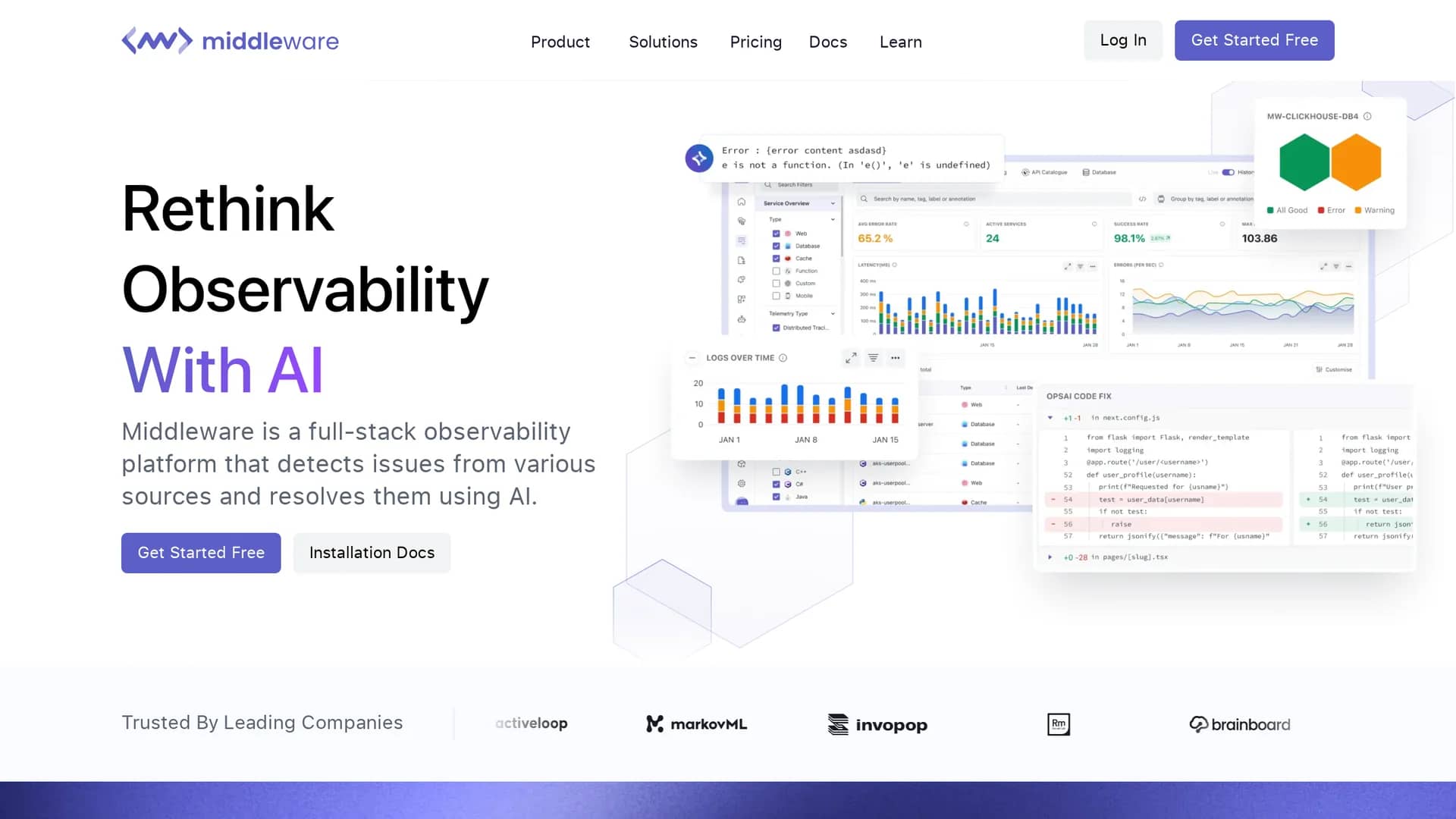 middleware homepage