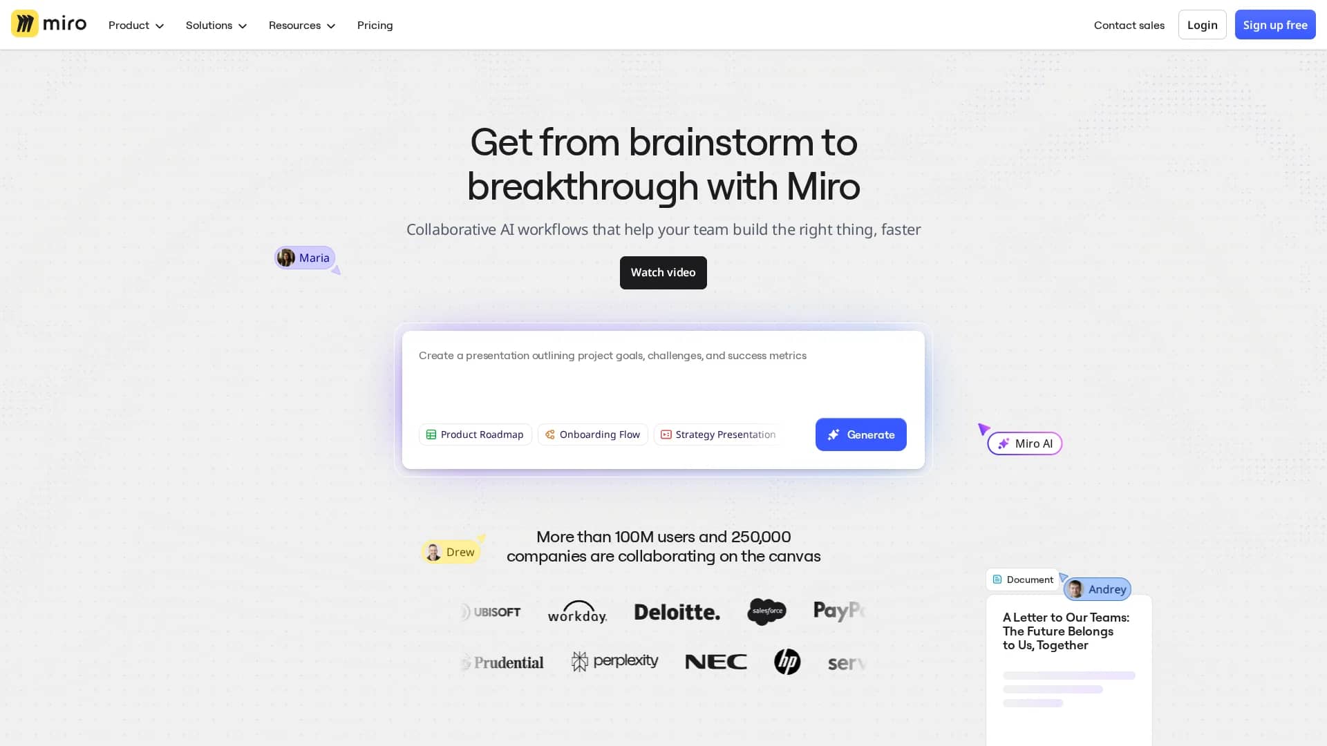 miro homepage
