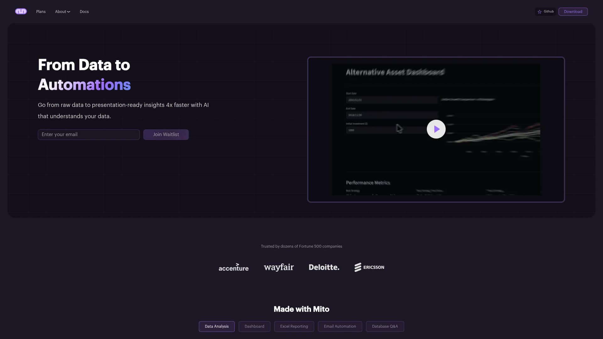 mito-ai homepage