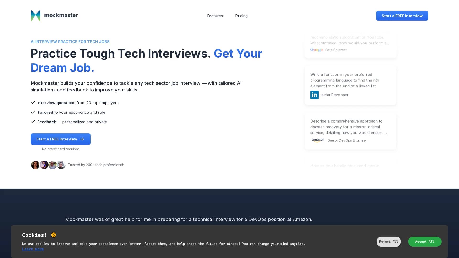 mockmaster homepage