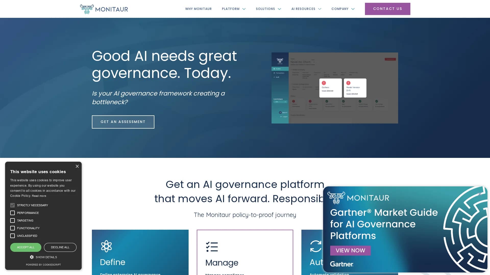 monitaur homepage