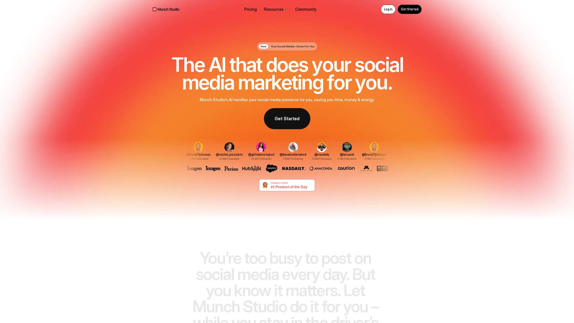 munch homepage