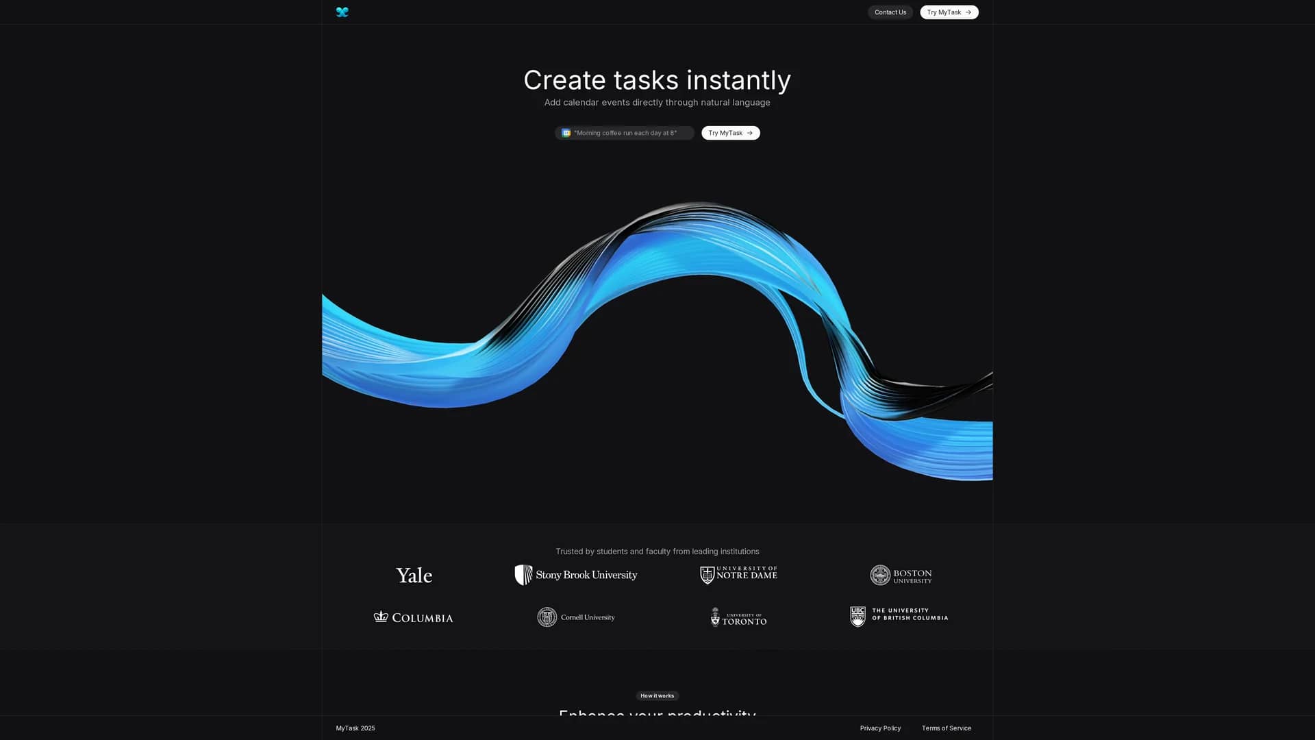 mytask homepage
