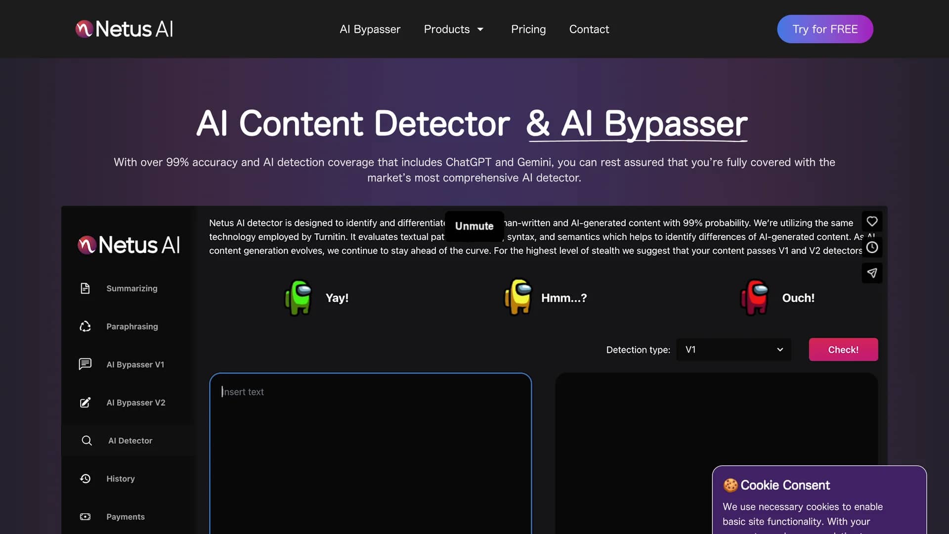 netus-ai homepage