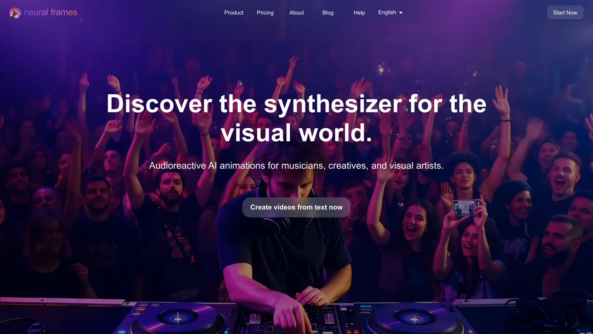 neural-frames homepage