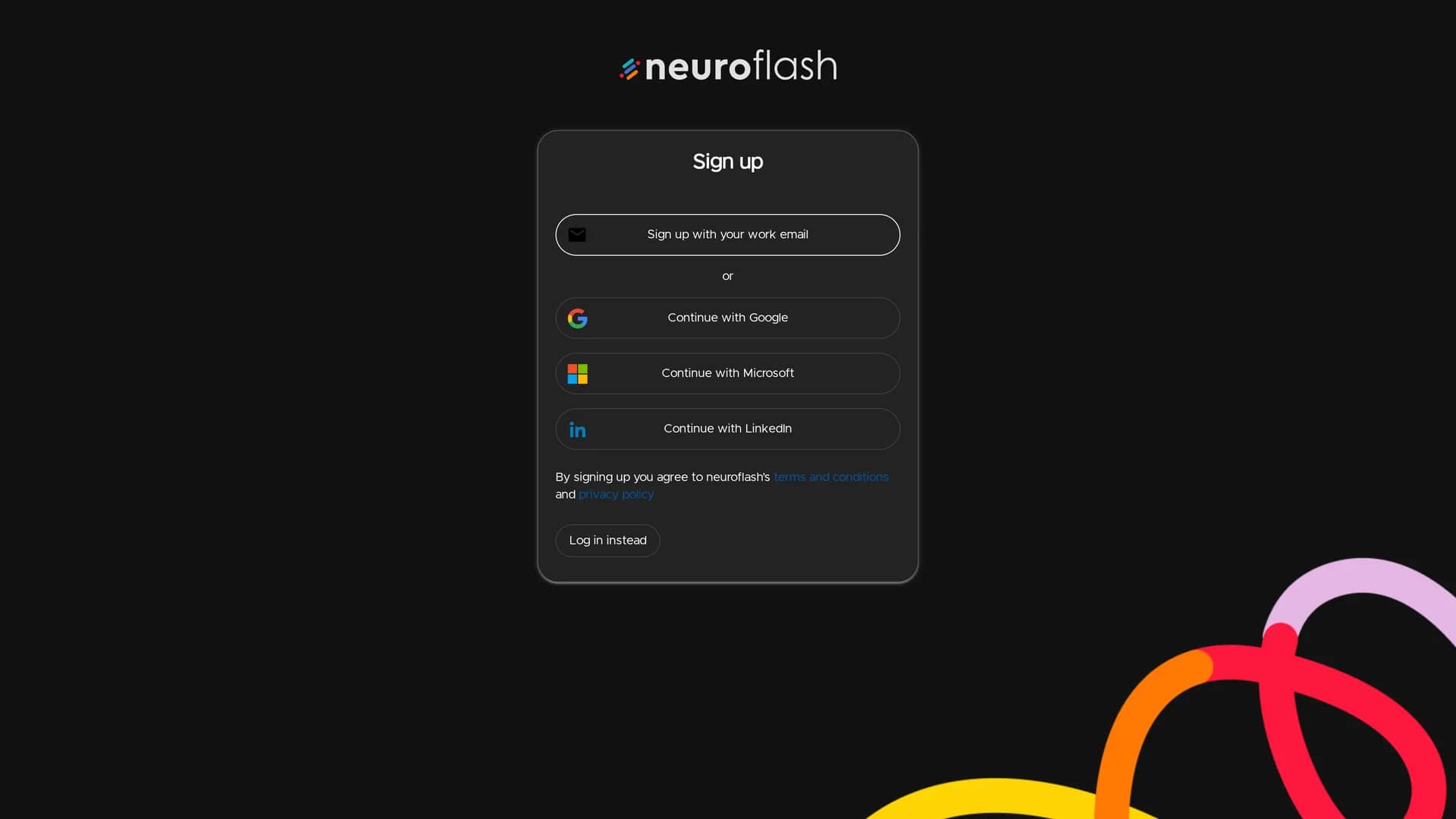 neuroflash homepage