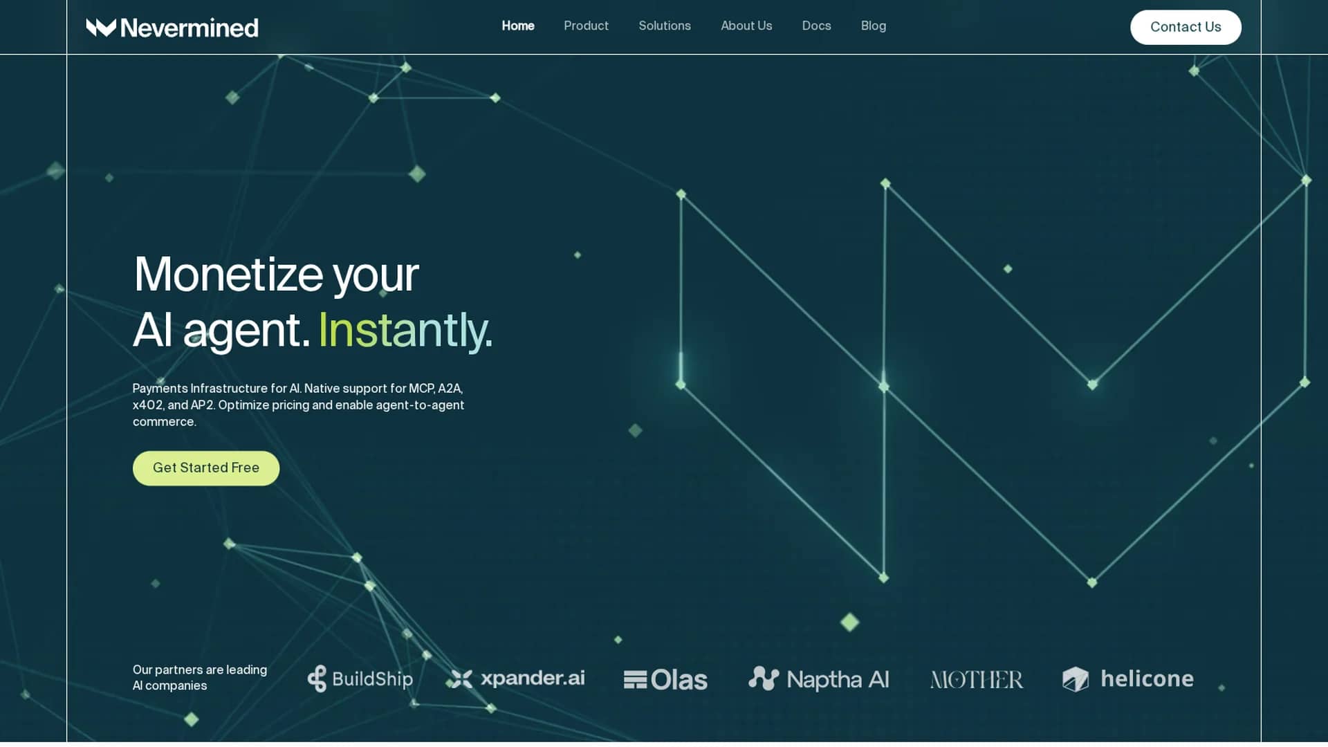 nevermined homepage