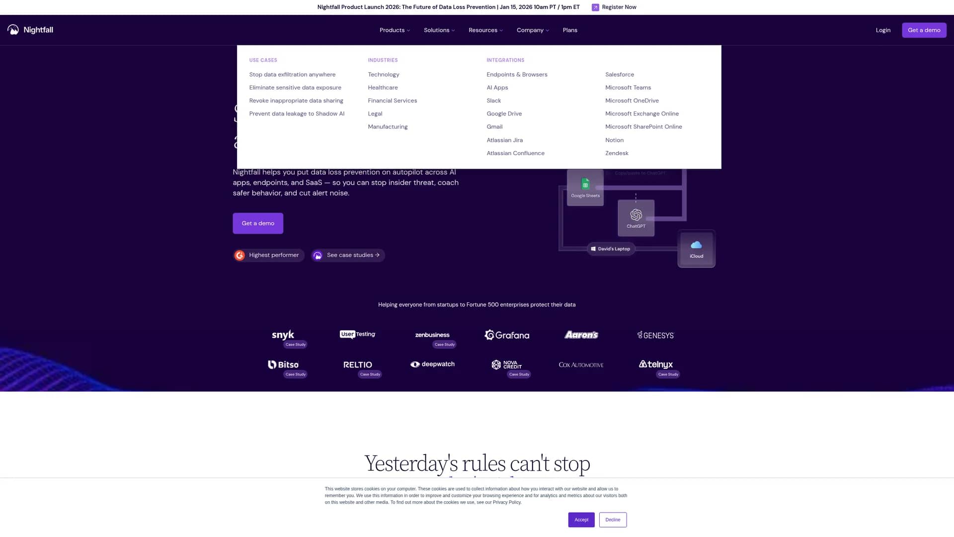 nightfall-ai-for-zendesk homepage