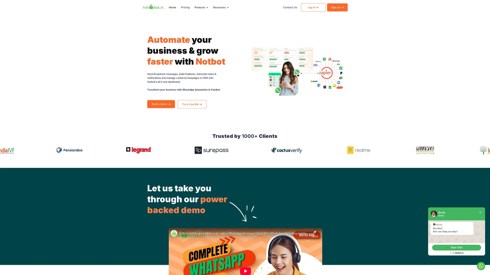 notbot homepage