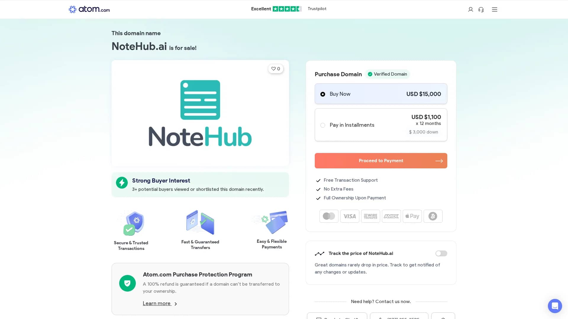 notehub-ai homepage
