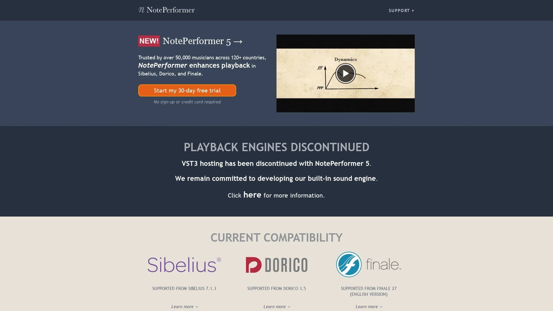 noteperformer-com homepage