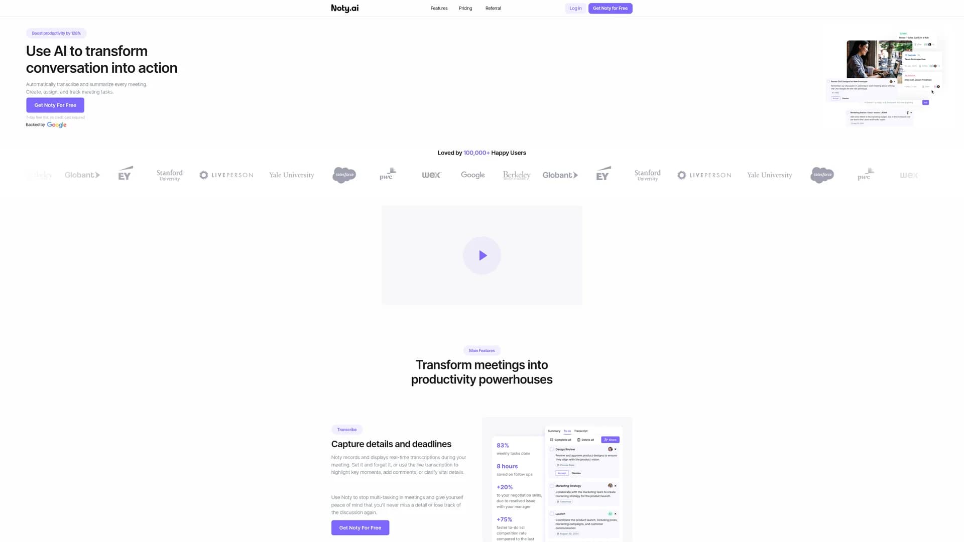 noty-ai homepage