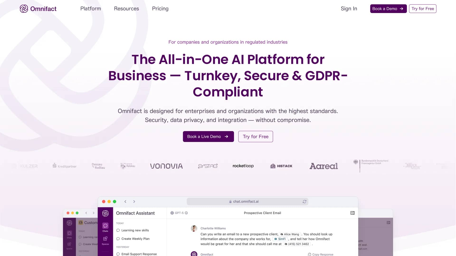 omnifact homepage