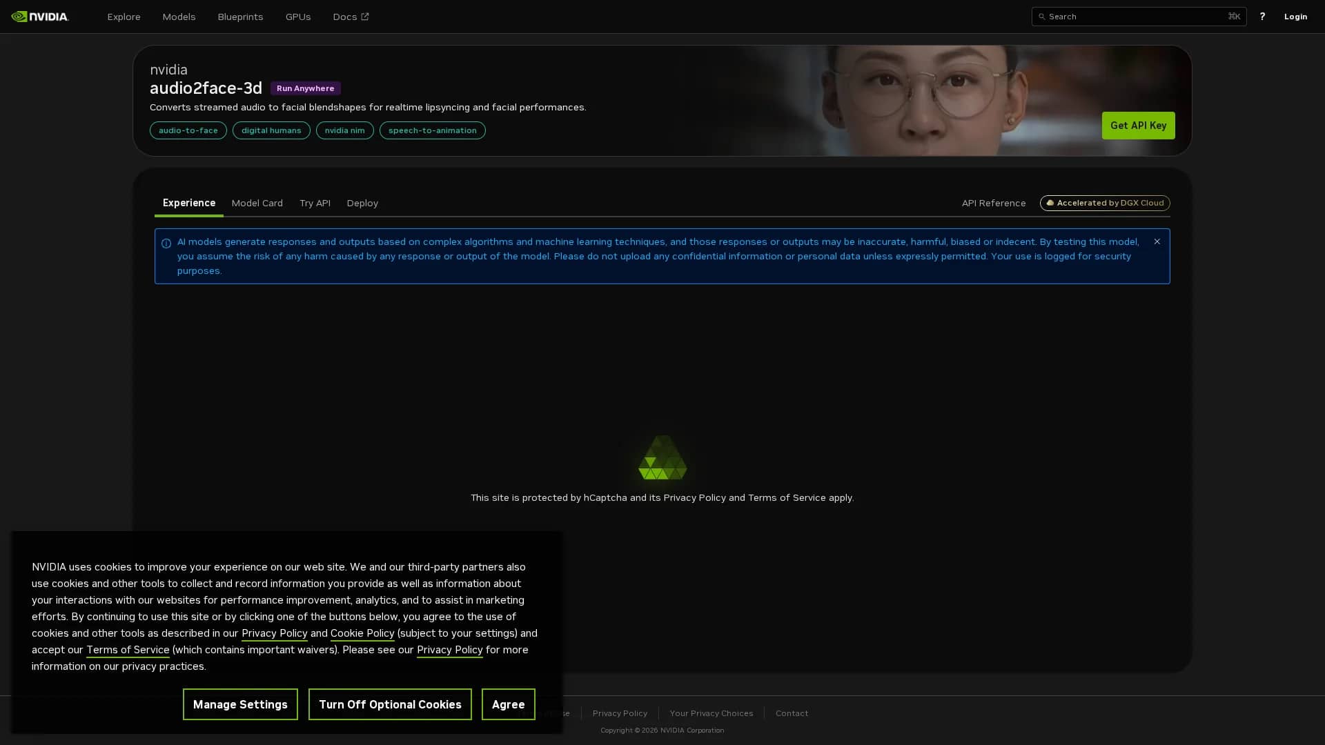 omniverse-audio2face homepage