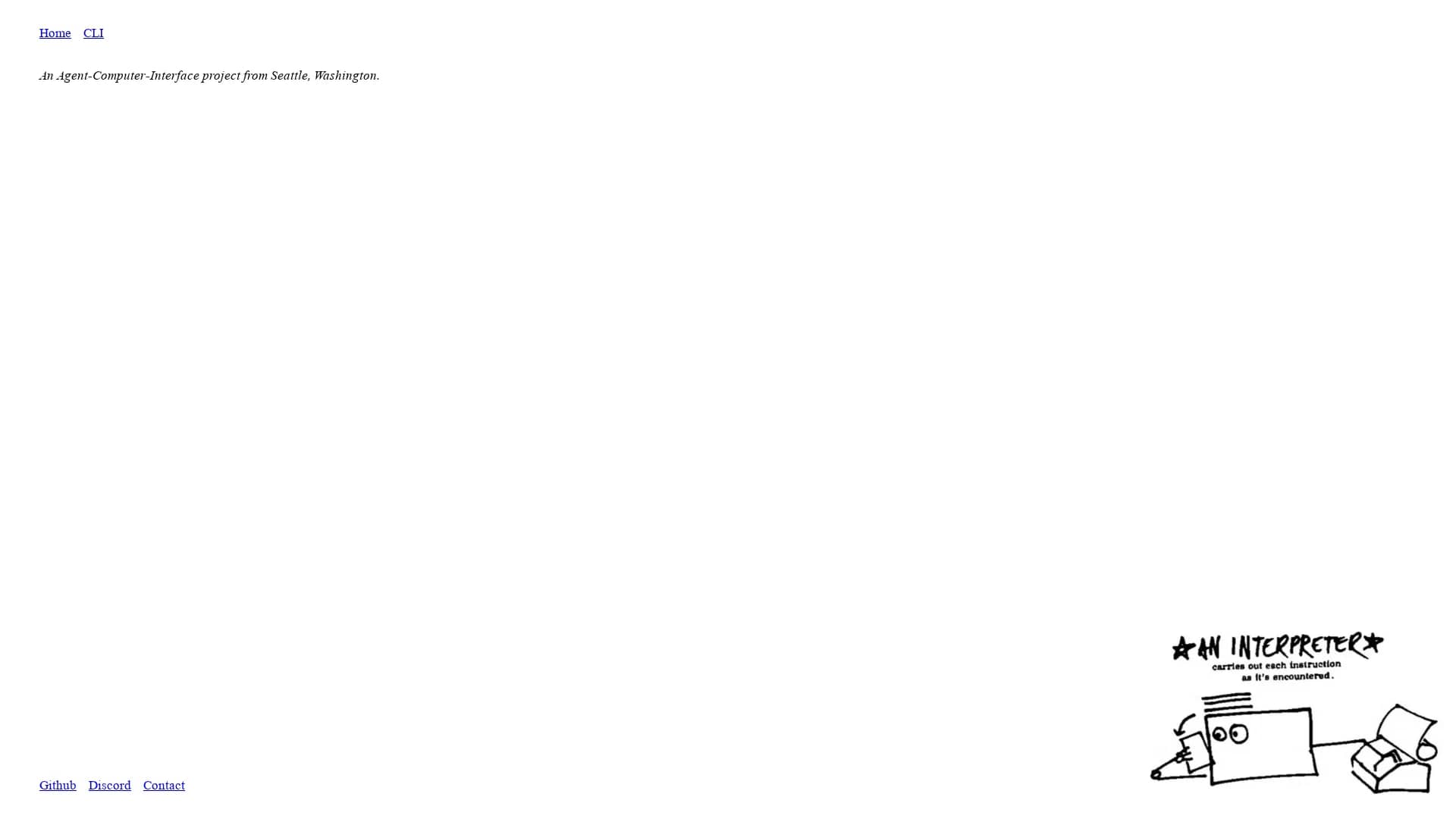 open-interpreter homepage