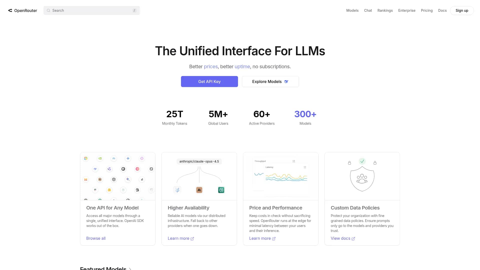 openrouter-ai homepage