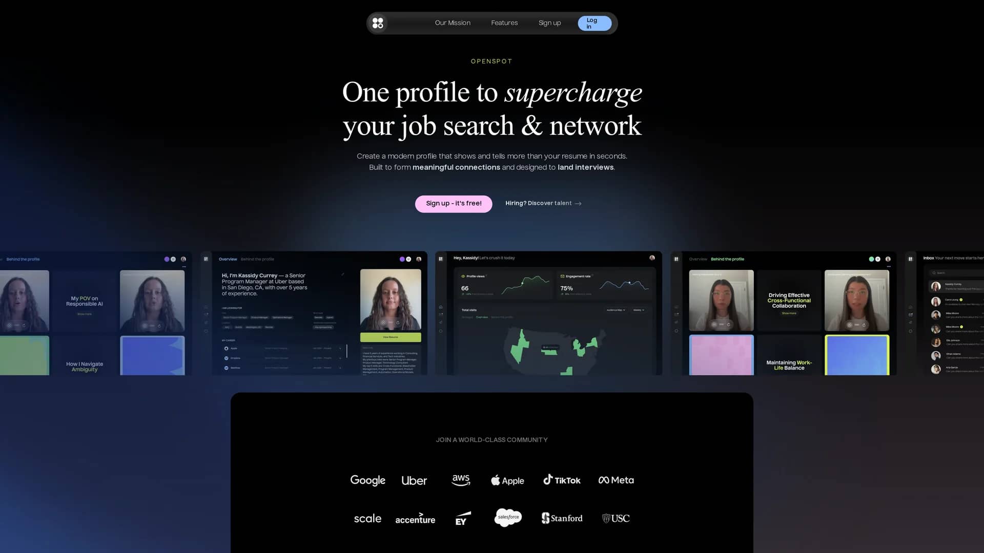 openspot homepage