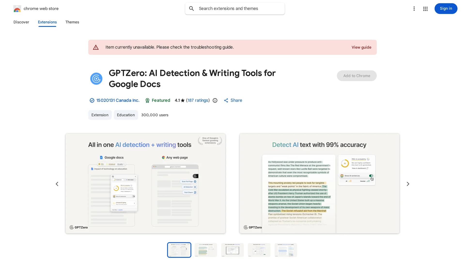 origin-by-gptzero homepage