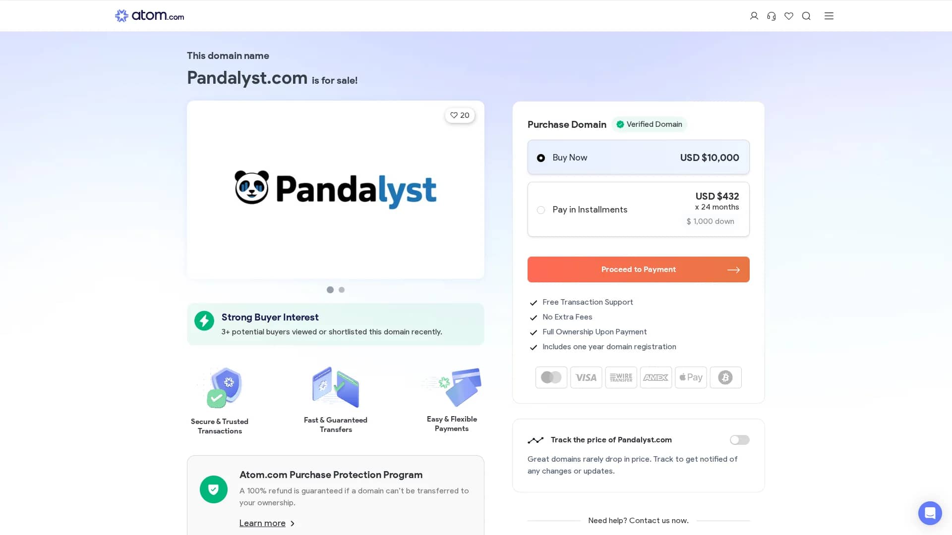 pandalyst homepage