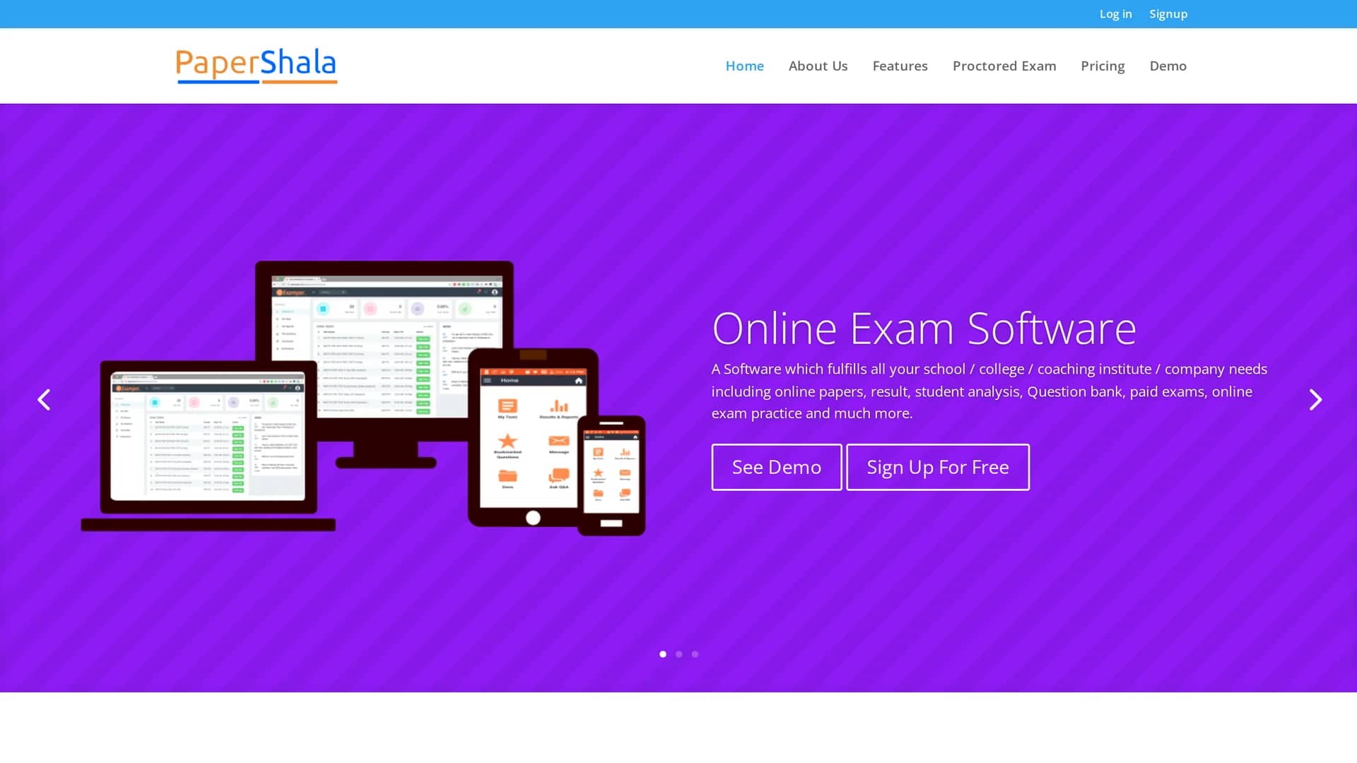 papershala homepage