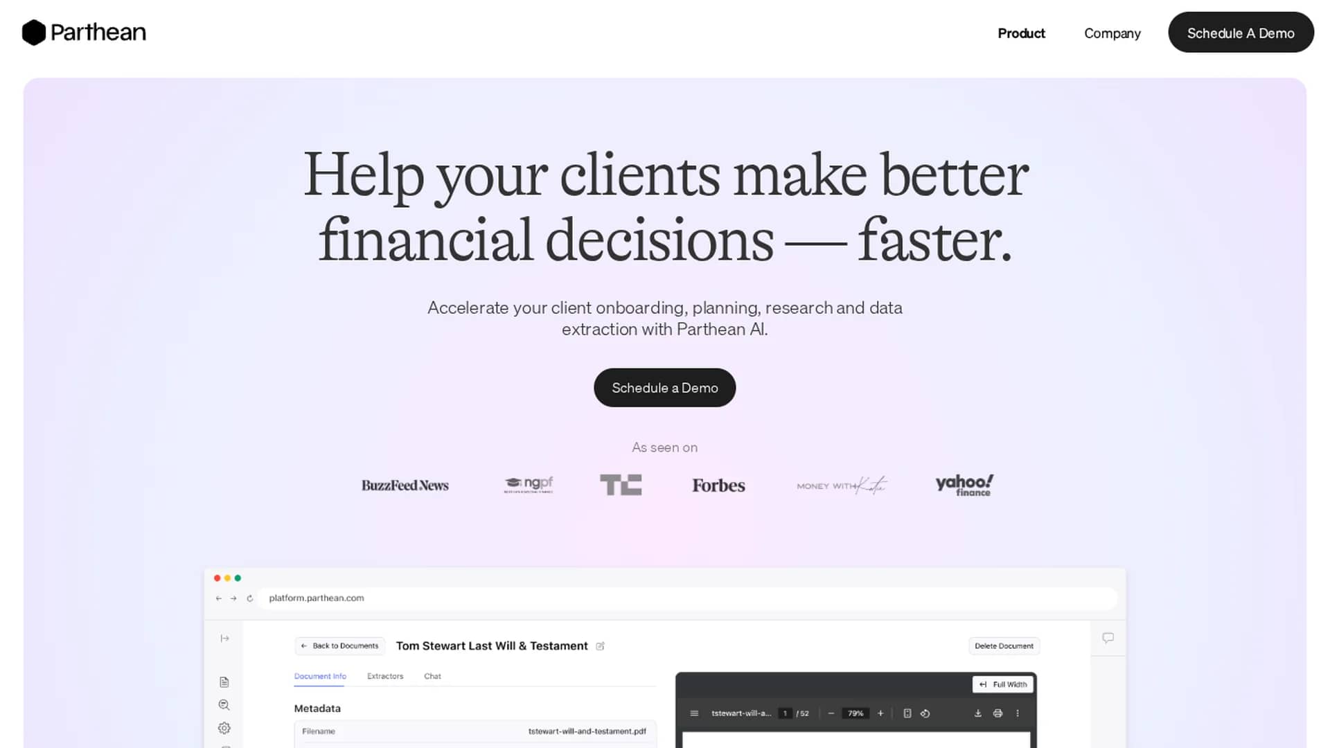 parthean-ai homepage