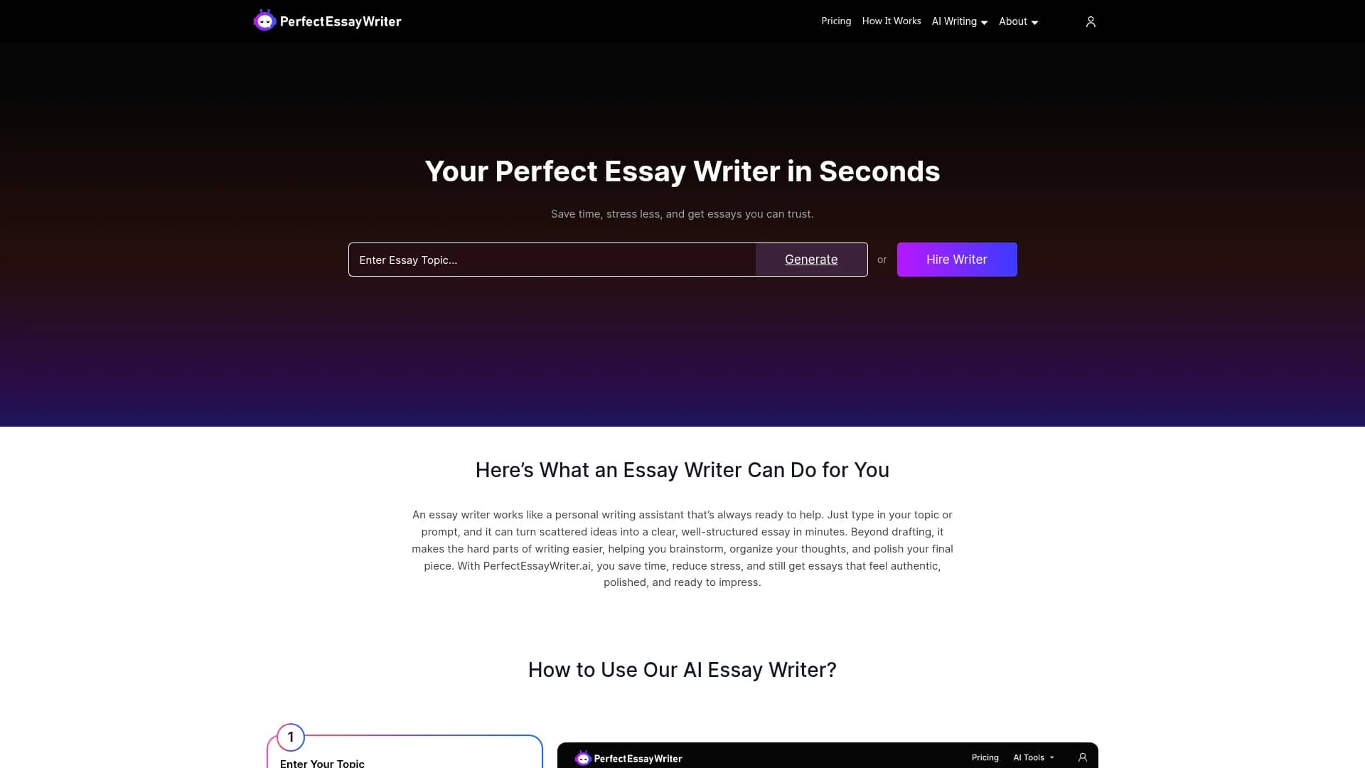 perfectessaywriterai homepage