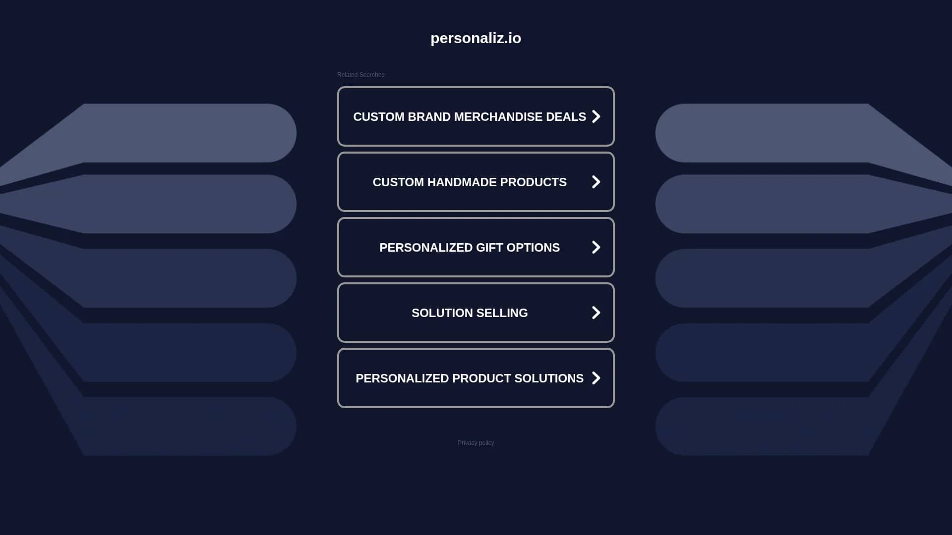 personaliz-io homepage