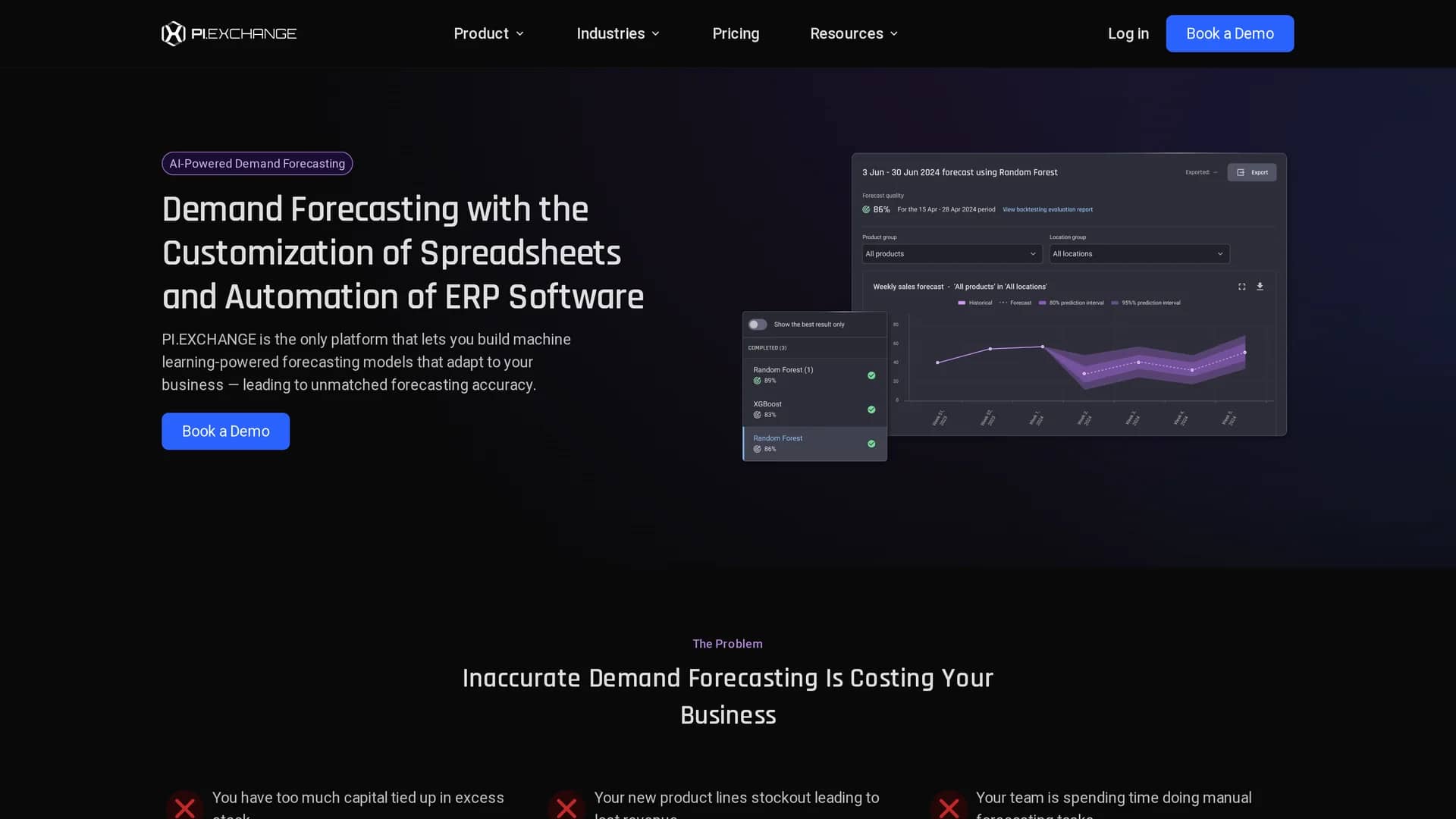 pi-exchange homepage