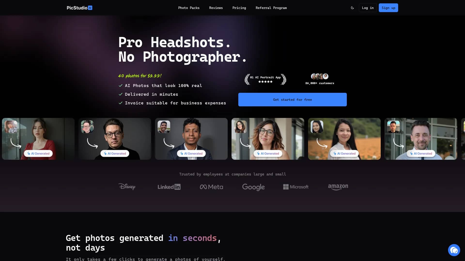 picstudio-ai homepage