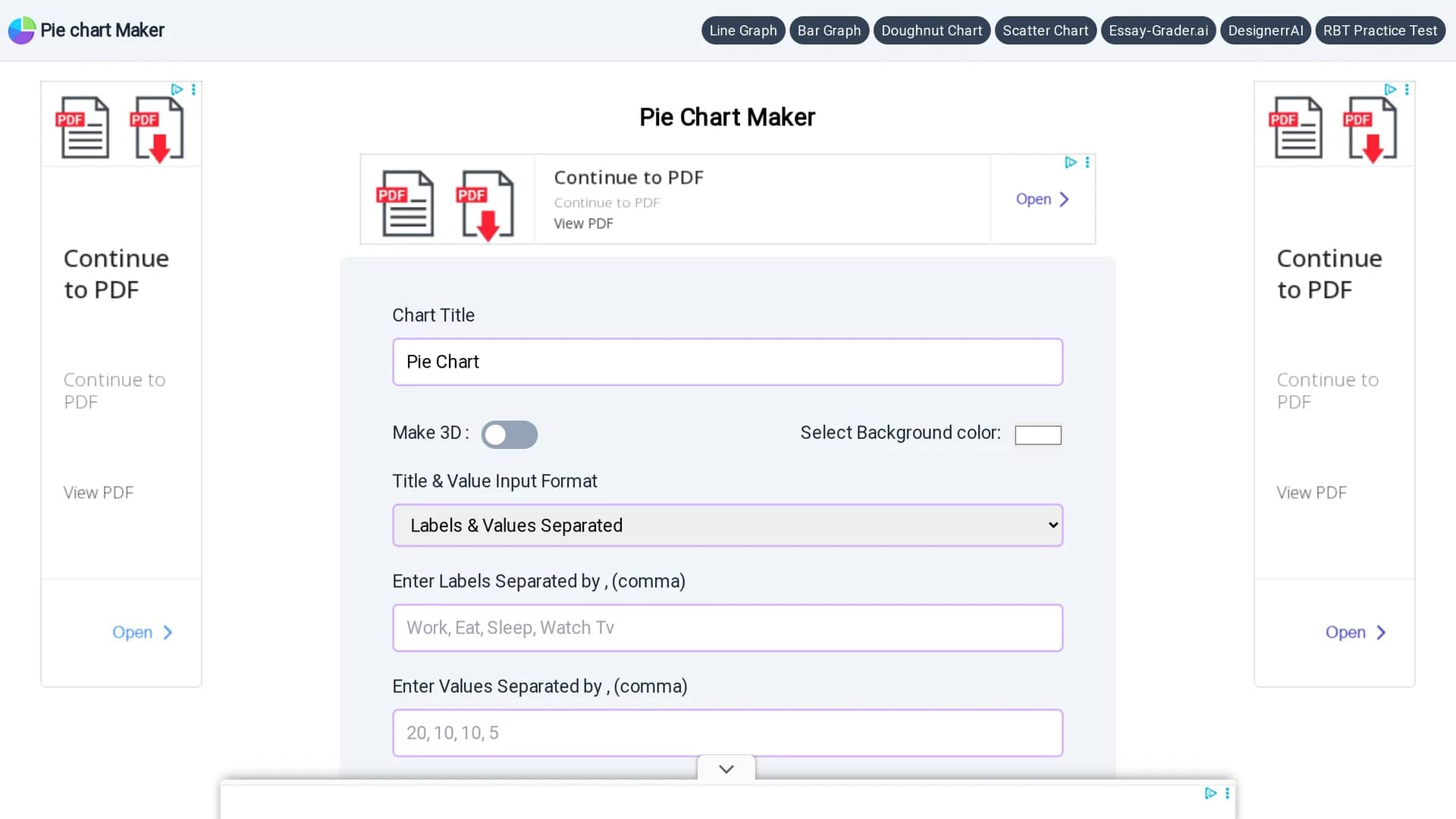 piechartmaker-co homepage