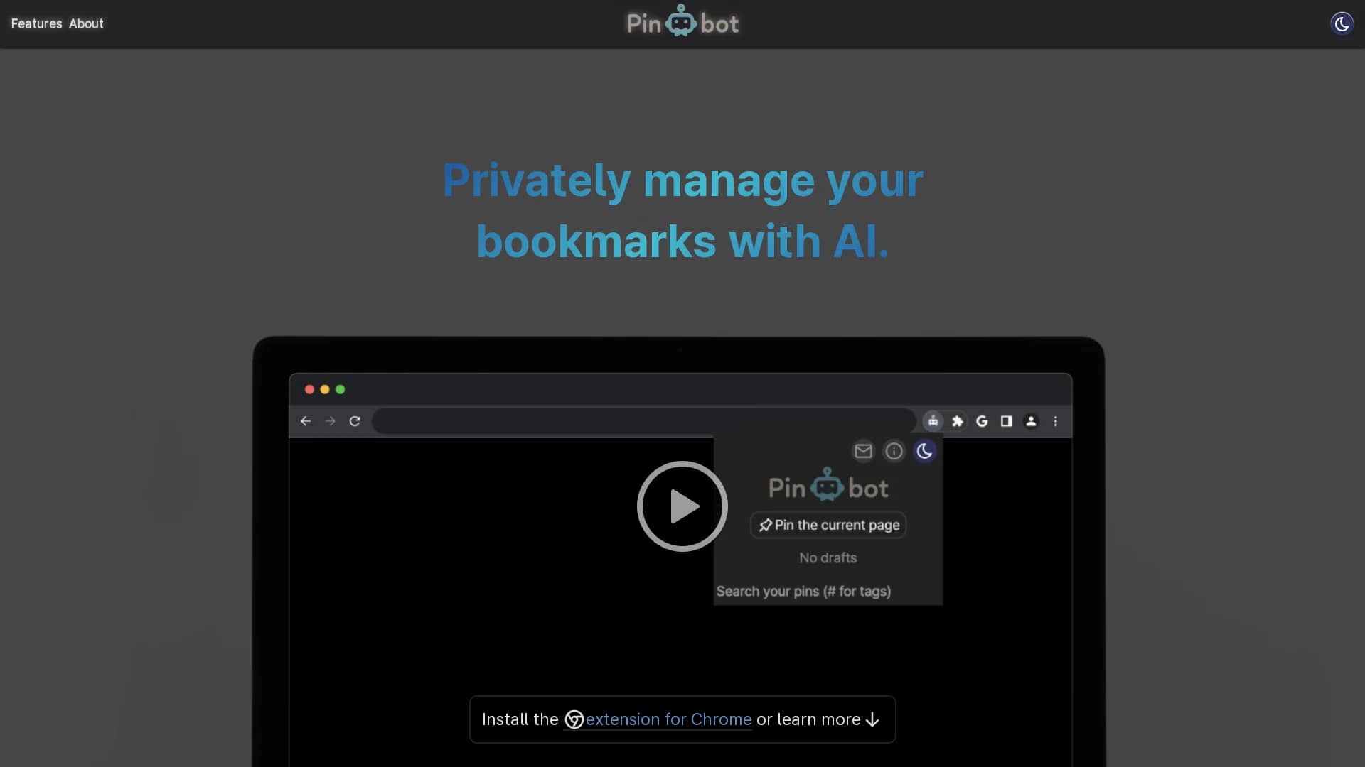 pinbot homepage