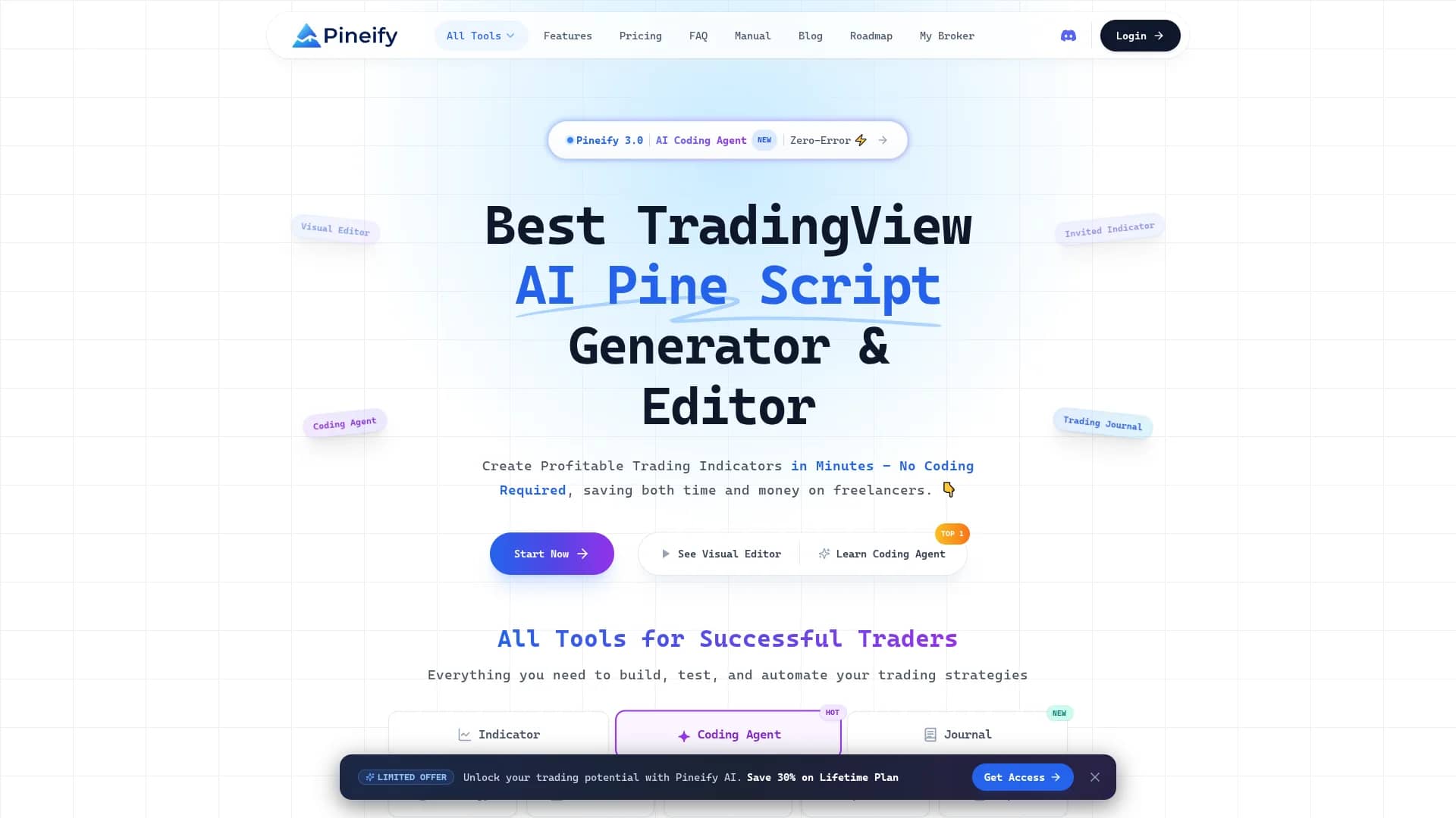 pineify-ai homepage
