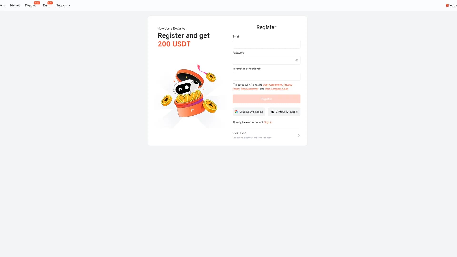 pionexgpt homepage