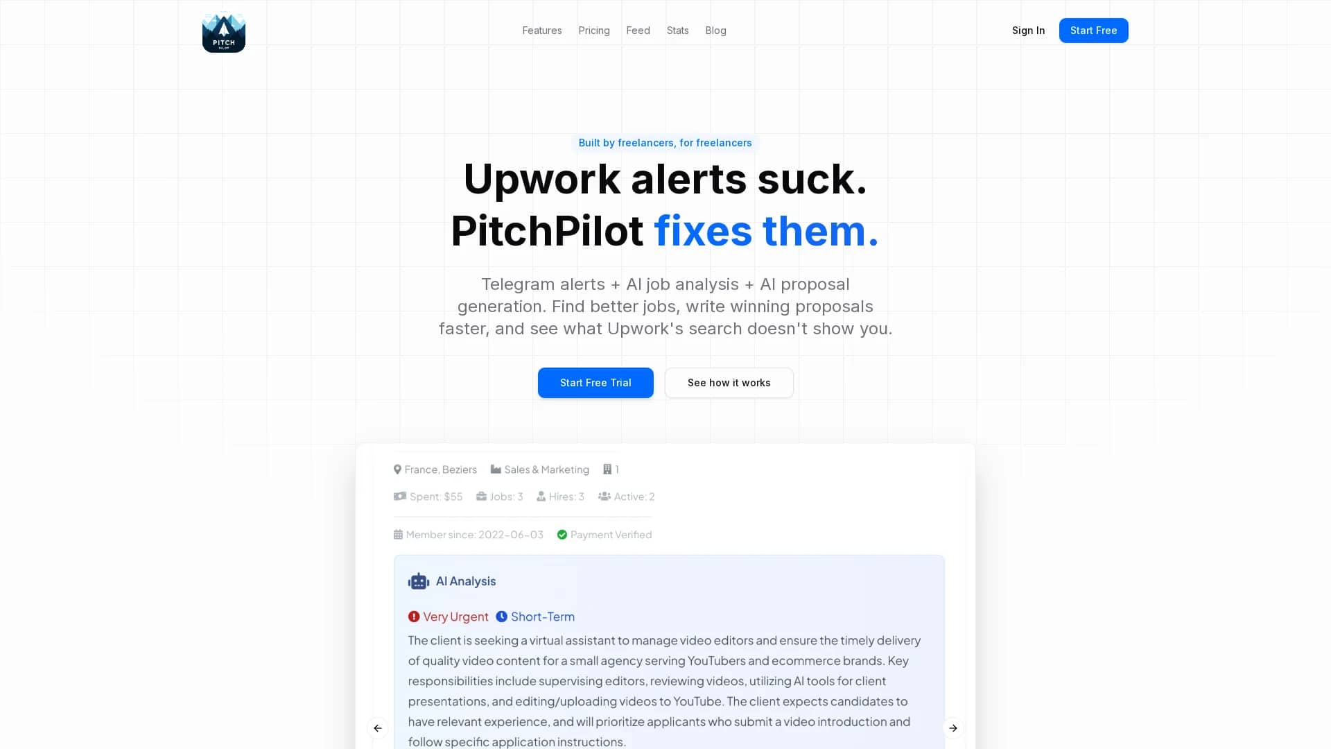 pitch-pilot homepage