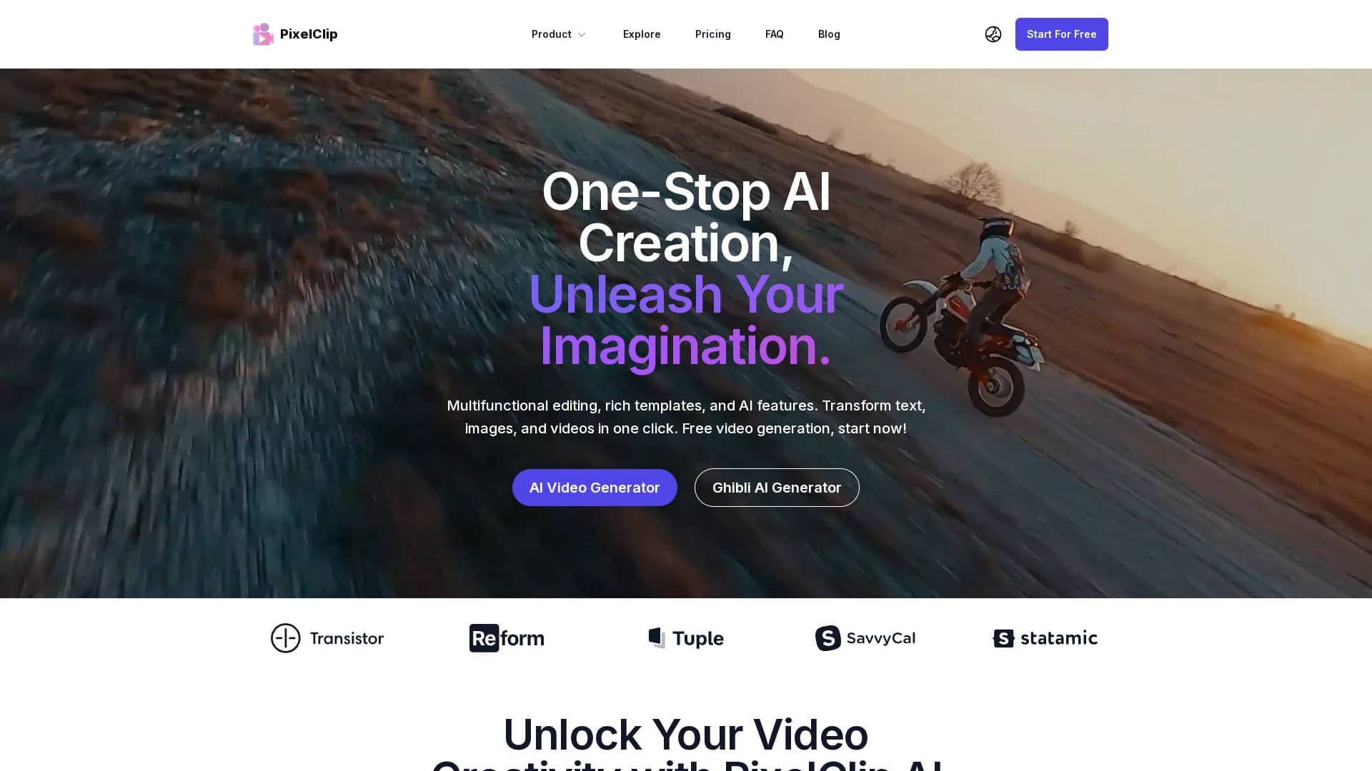 pixelclip-ai homepage