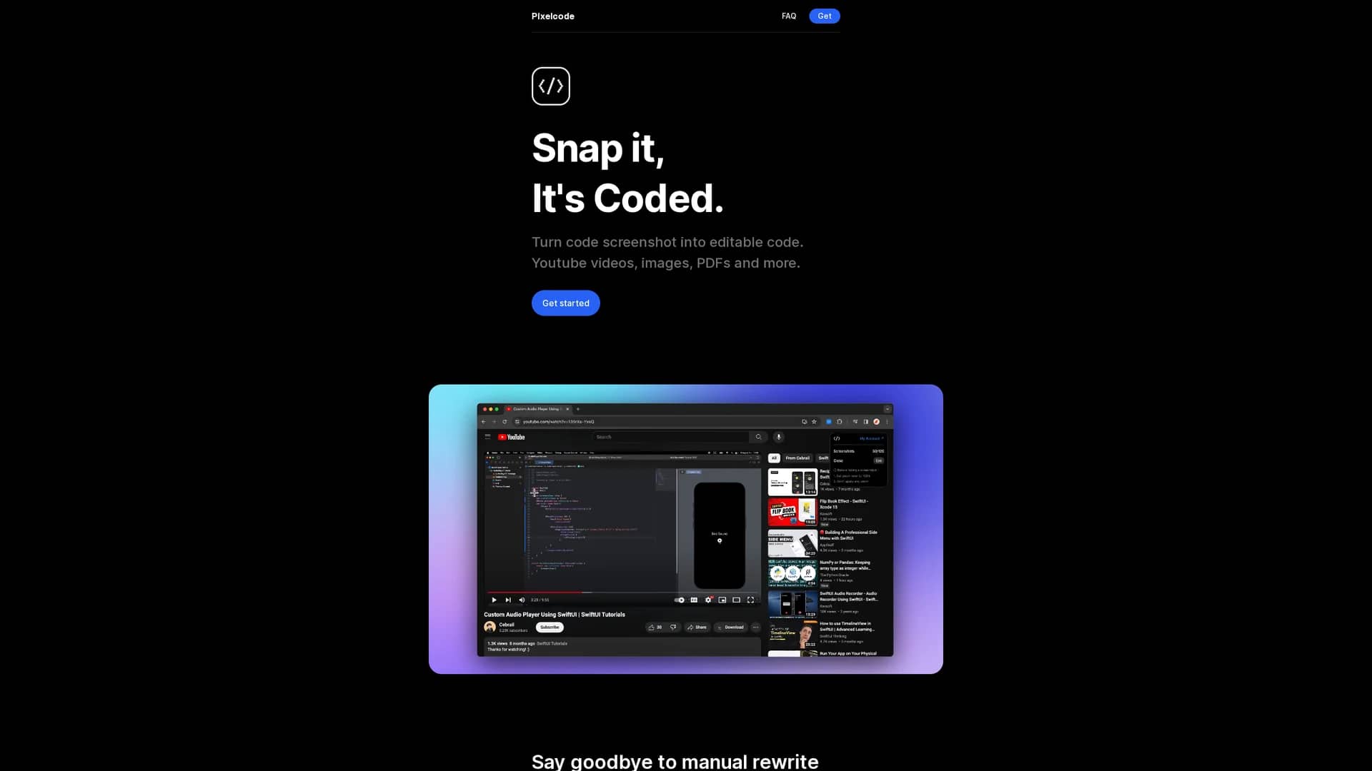 pixelcode homepage