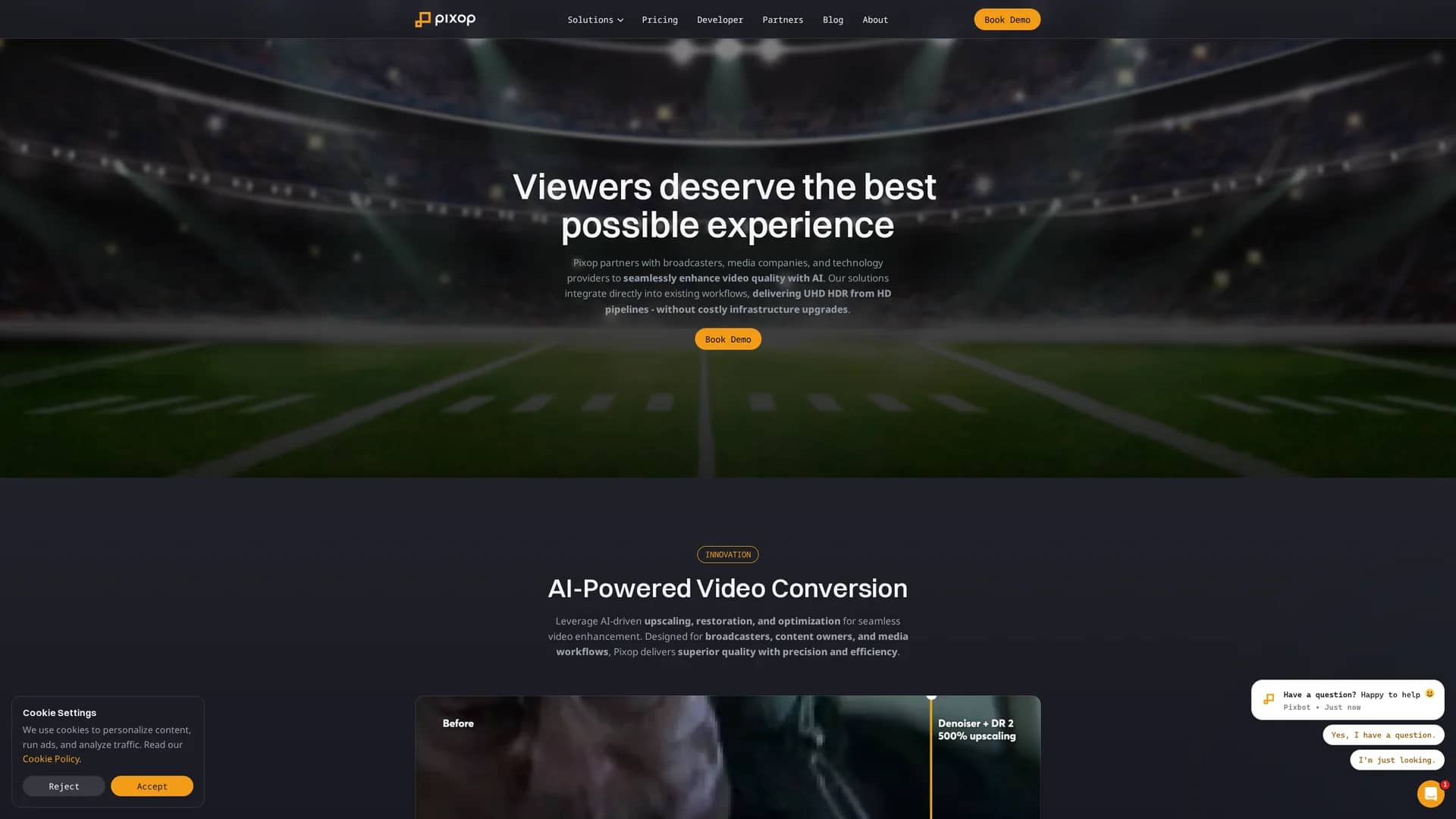 pixop homepage