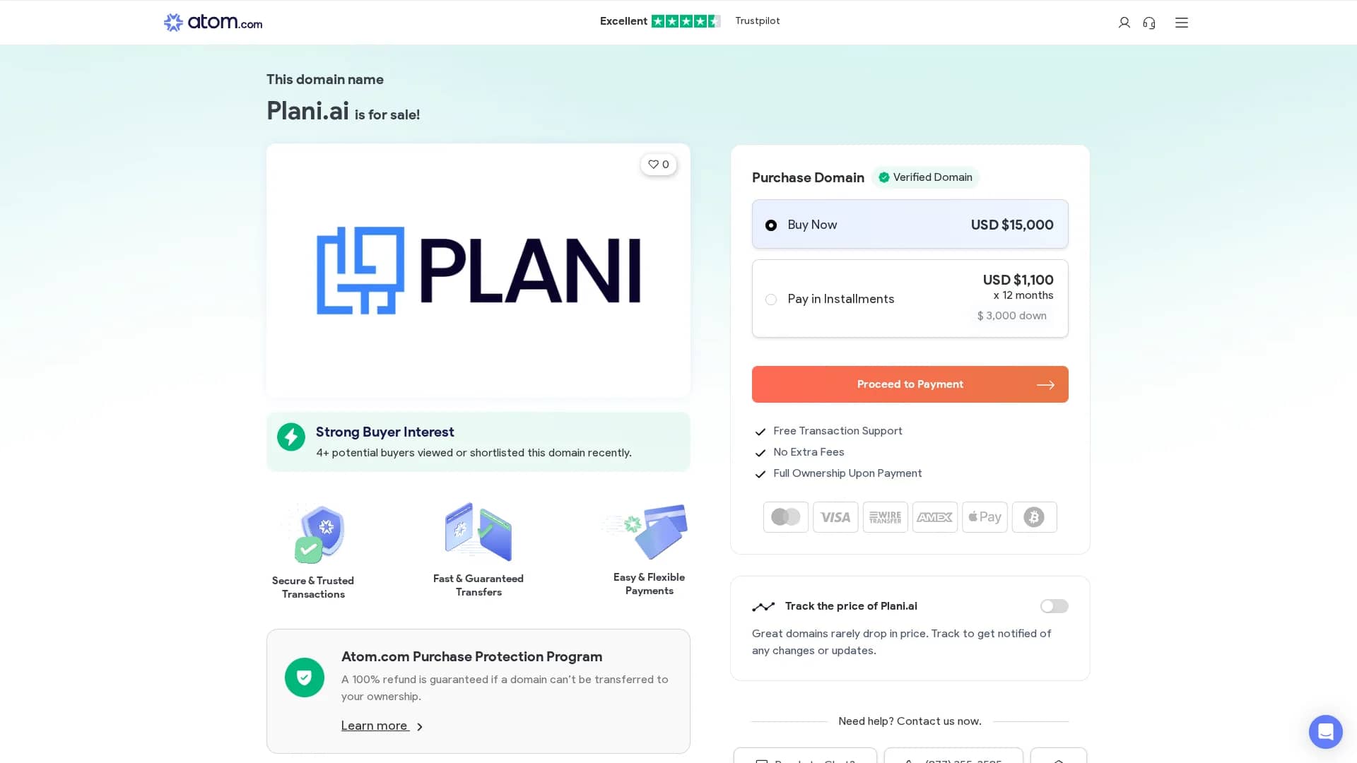 plani-ai homepage