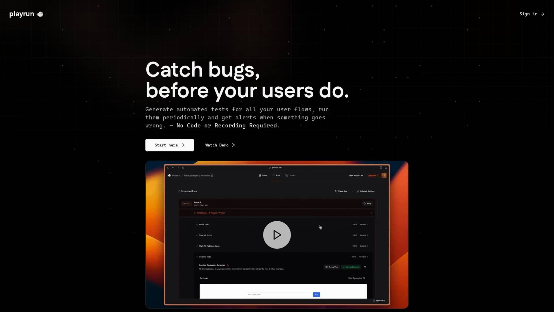 playrun homepage