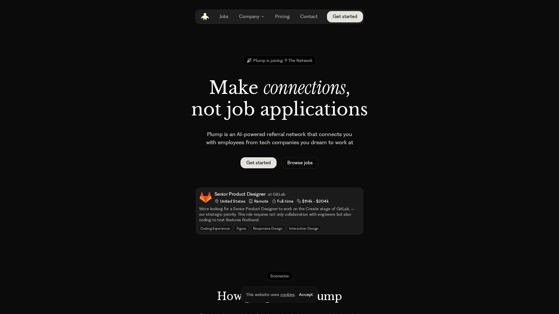 plump homepage