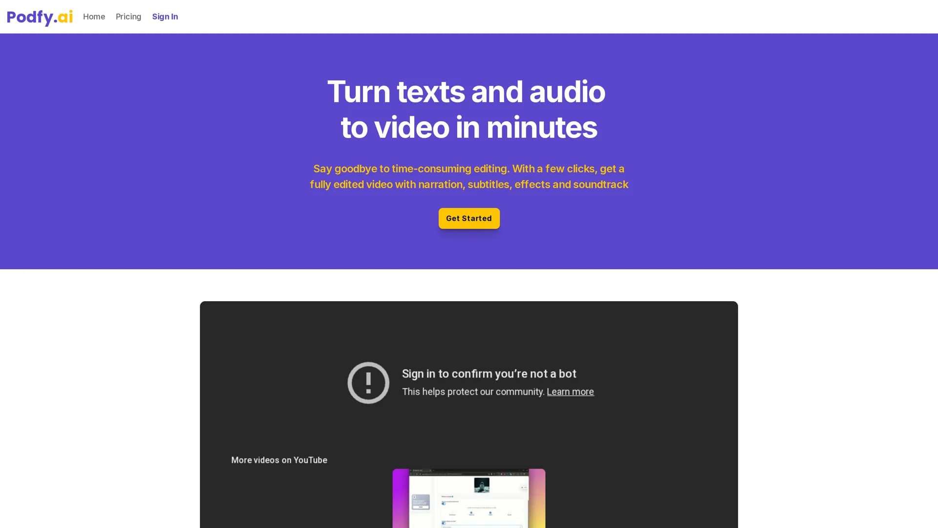 podfyai homepage
