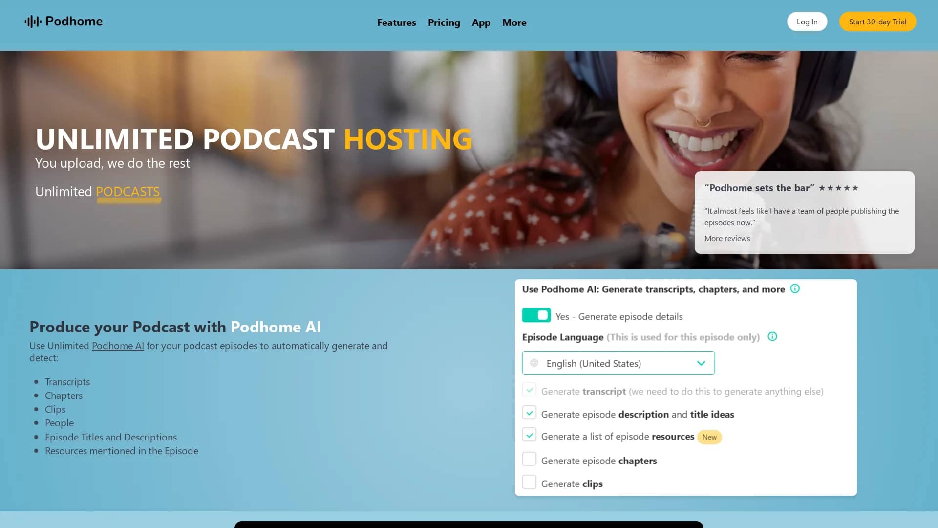 podhome homepage