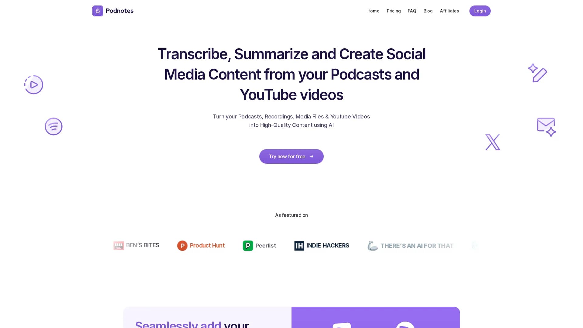 podnotes homepage